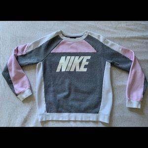 Nike pink fleece sportswear sweatshirt